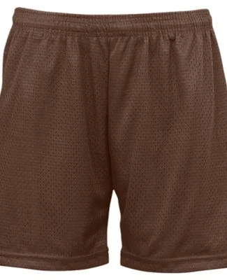 7216 Badger Ladies' Mesh/Tricot 5-Inch Shorts in Brown