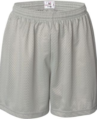 7216 Badger Ladies' Mesh/Tricot 5-Inch Shorts in Silver