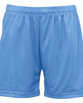 7216 Badger Ladies' Mesh/Tricot 5-Inch Shorts in Columbia blue 