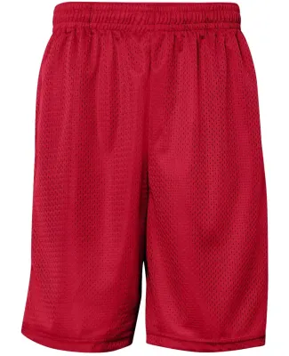 7219 Badger Adult Mesh Shorts With Pockets Red