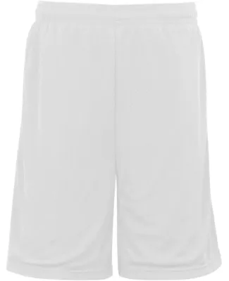 7219 Badger Adult Mesh Shorts With Pockets White