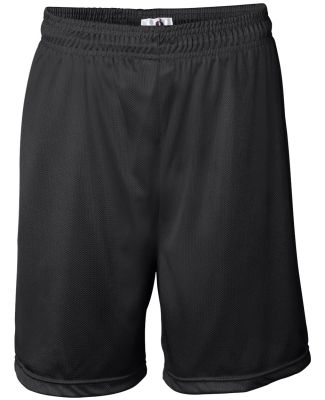 7237 Badger Adult Mini-Mesh 7-Inch Shorts in Black