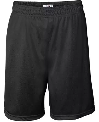 7237 Badger Adult Mini-Mesh 7-Inch Shorts Black