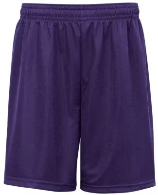 7237 Badger Adult Mini-Mesh 7-Inch Shorts Purple