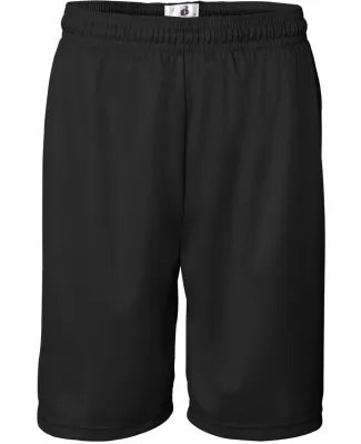 7239 Badger Adult Mini-Mesh 9-Inch Shorts Black