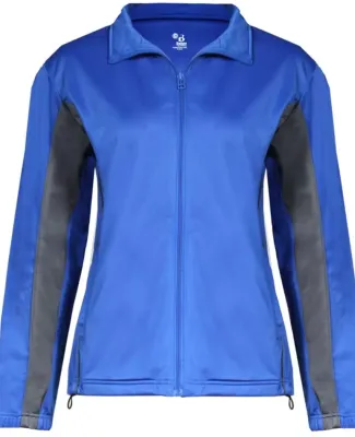 7903 Badger Ladies' Drive 100% Brushed Tricot Poly Royal/ Graphite