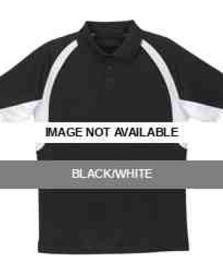 8344 Badger Ladies' Hook Polo Black/White