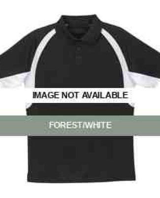8344 Badger Ladies' Hook Polo Forest/White