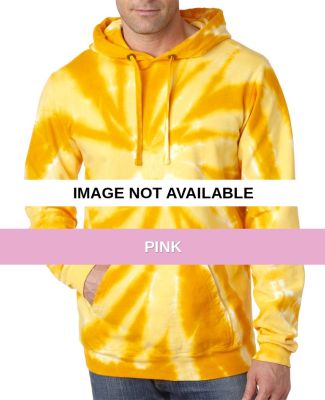 854 Dyenomite Tie-Dye Adult Pinwheel Hooded Sweats Pink