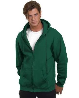 900 Bayside Adult Hooded Full-Zip Blended Fleece HUNTER GREEN