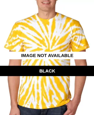 92 Gildan Tie-Dye Adult Contrast Dye Pinwheel Tee Black