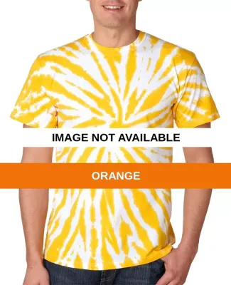 92 Gildan Tie-Dye Adult Contrast Dye Pinwheel Tee Orange