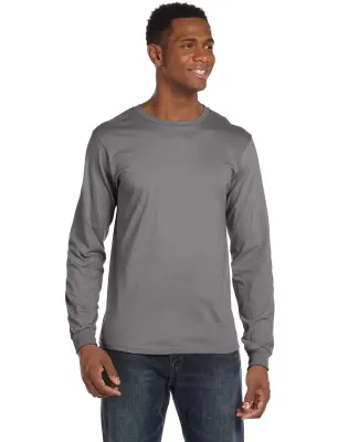 949 Anvil Adult Long-Sleeve Fashion-Fit Tee in Storm grey
