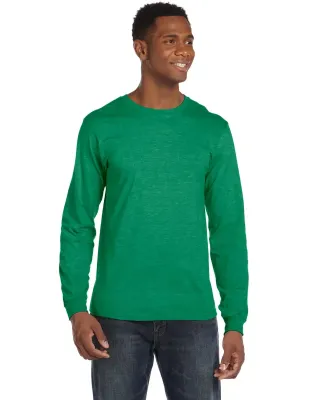 949 Anvil Adult Long-Sleeve Fashion-Fit Tee in Heather green