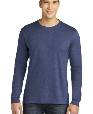949 Anvil Adult Long-Sleeve Fashion-Fit Tee in Heather blue