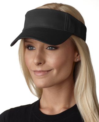 AC101 Adams Ace Vat-Dyed Twill Visor in Black