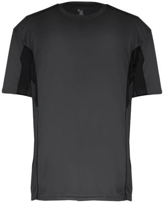 2147 Badger Drive Youth Short Sleeve Tee Graphite/ Black