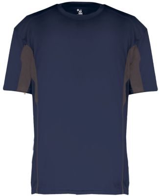 2147 Badger Drive Youth Short Sleeve Tee Navy/ Graphite