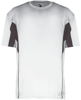2147 Badger Drive Youth Short Sleeve Tee White/ Graphite