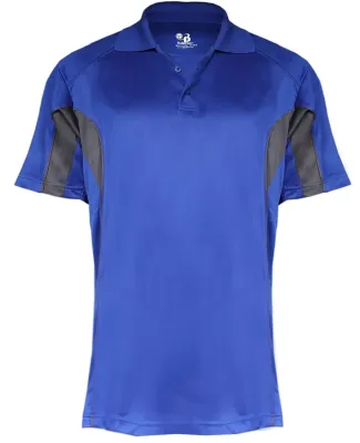 3346 Badger Men's Drive Performance Polo in Royal/ graphite
