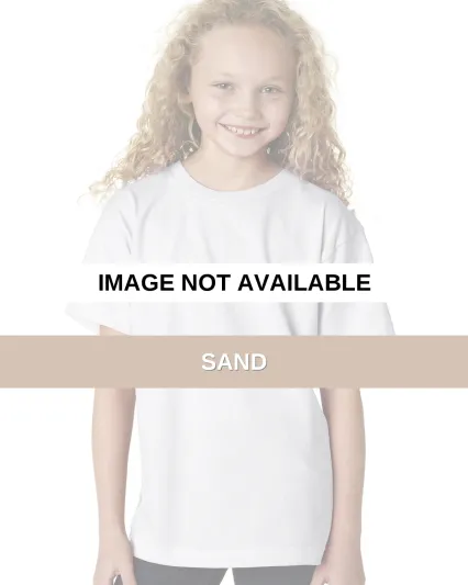 B4100 Bayside Youth Short-Sleeve Cotton Tee Sand
