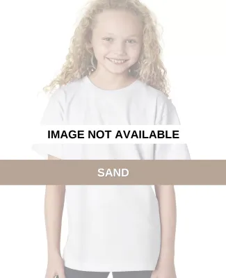 B4100 Bayside Youth Short-Sleeve Cotton Tee Sand