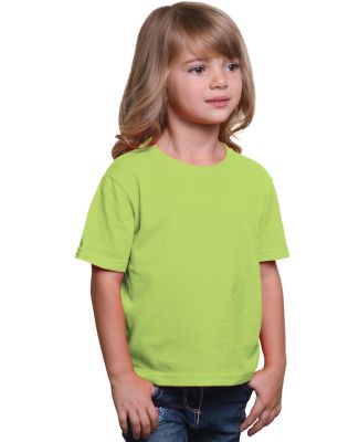 B4100 Bayside Youth Short-Sleeve Cotton Tee in Lime green