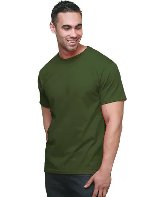 B5000 Bayside Adult Jersey Cotton Tee Military Green