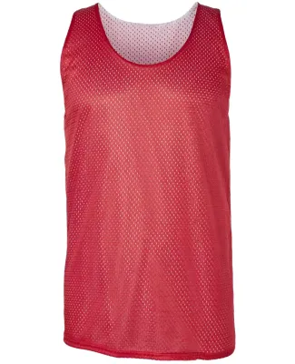 8529 Badger Adult Mesh Reversible Tank Red/ White