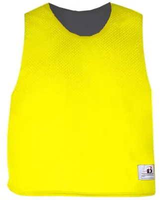 8560 Badger Lacrosse Reversible Practice Tank Safety Yellow/ Graphite