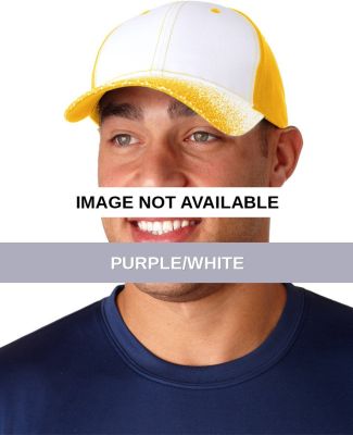 BL102 Adams Cotton Twill Blitz Cap Purple/White