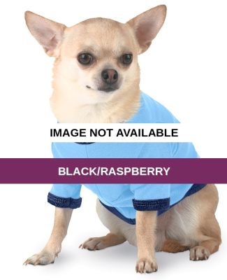 D3900 Doggie Skins Baby Rib Ringer Tee Black/Raspberry