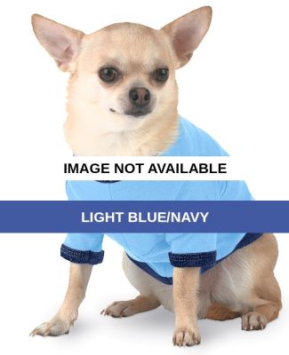 D3900 Doggie Skins Baby Rib Ringer Tee Light Blue/Navy