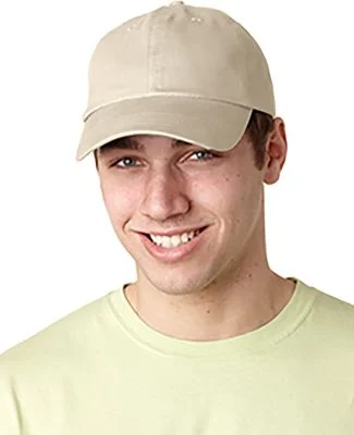 Adams EB101 Brushed Twill Dad Hat in Stone