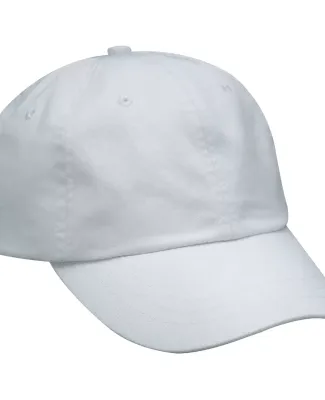 Adams EP101 Twill Pigment-dyed Dad Hat in White