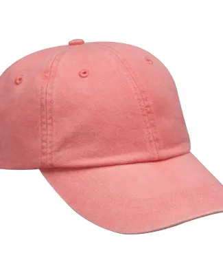 Adams EP101 Twill Pigment-dyed Dad Hat in Coral
