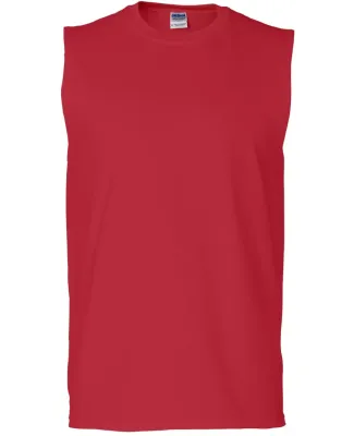 2700 Gildan Adult Ultra Cotton Sleeveless T-Shirt RED