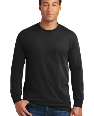 5400 Gildan Adult Heavy Cotton Long-Sleeve T-Shirt in Black