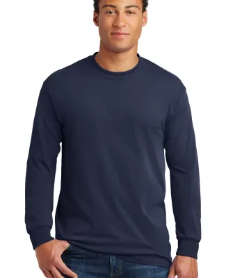 5400 Gildan Adult Heavy Cotton Long-Sleeve T-Shirt in Navy