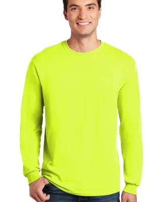 5400 Gildan Adult Heavy Cotton Long-Sleeve T-Shirt in Safety green
