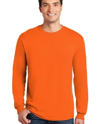 5400 Gildan Adult Heavy Cotton Long-Sleeve T-Shirt in S orange