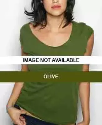 6322 American Apparel Sheer Jersey 2-Sided Top Olive