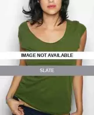 6322 American Apparel Sheer Jersey 2-Sided Top Slate