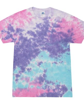 H1000b tie dye Youth Tie-Dyed Cotton Tee in Cotton candy