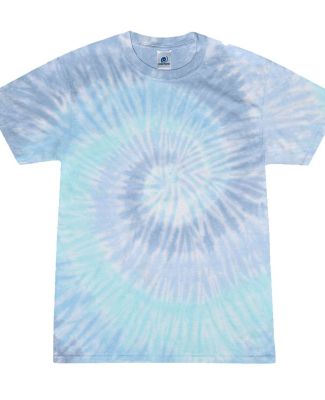 H1000b tie dye Youth Tie-Dyed Cotton Tee in Lagoon