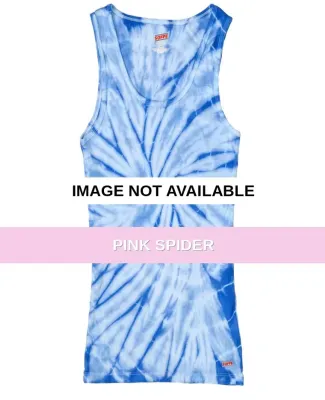 H3000b tie dye 100% Cotton Youth Soffe Tank Tops Pink Spider