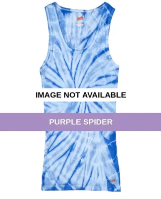 H3000b tie dye 100% Cotton Youth Soffe Tank Tops Purple Spider