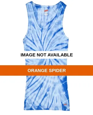 H3000b tie dye 100% Cotton Youth Soffe Tank Tops Orange Spider