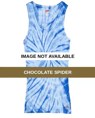 H3000b tie dye 100% Cotton Youth Soffe Tank Tops Chocolate Spider