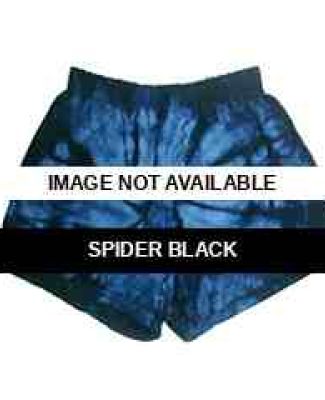 CD4000 tie dye 100% Cotton Adult Soffe Shorts SPIDER BLACK